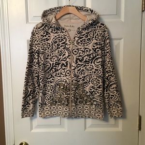 Natalie & Me Weekend Jacket Full Zip Coat Womens Size S Graphic Print Hoodie